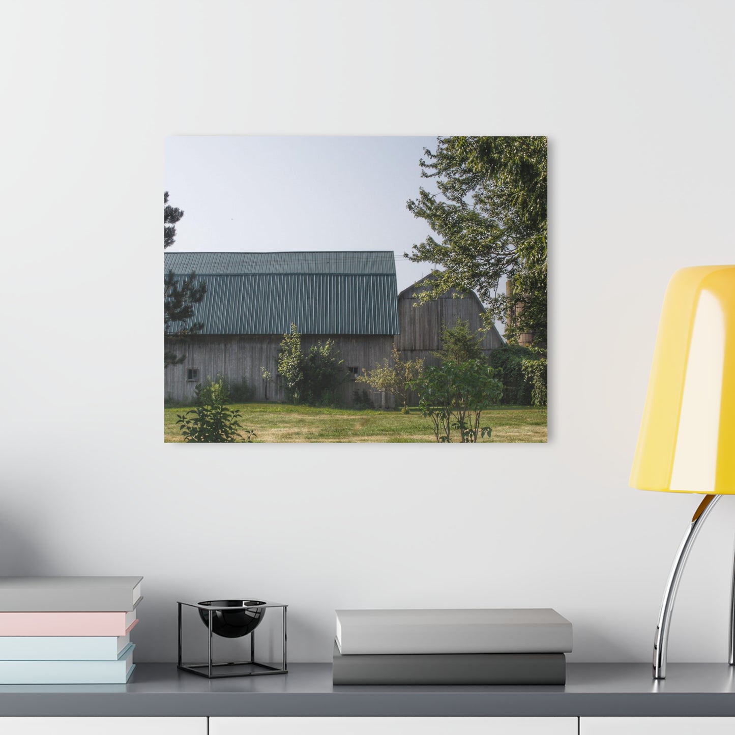 U R There Photography Bordman Road Greys Rustic Farmhouse Acrylic Wall Print
