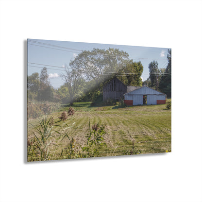 U R There Photography Havens Road Grey Rustic Farmhouse Acrylic Wall Print