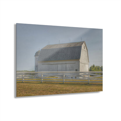 U R There Photography Belsay Road White Rustic Farmhouse Acrylic Wall Print