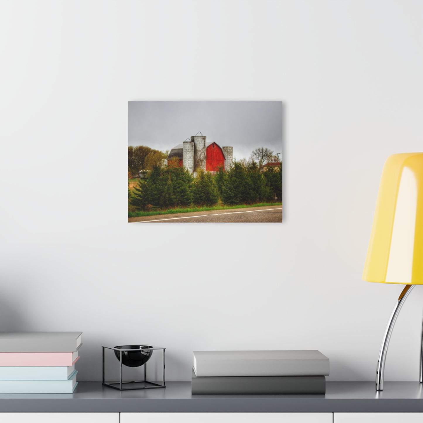 U R There Photography Castle Corner Red II Rustic Farmhouse Acrylic Wall Print