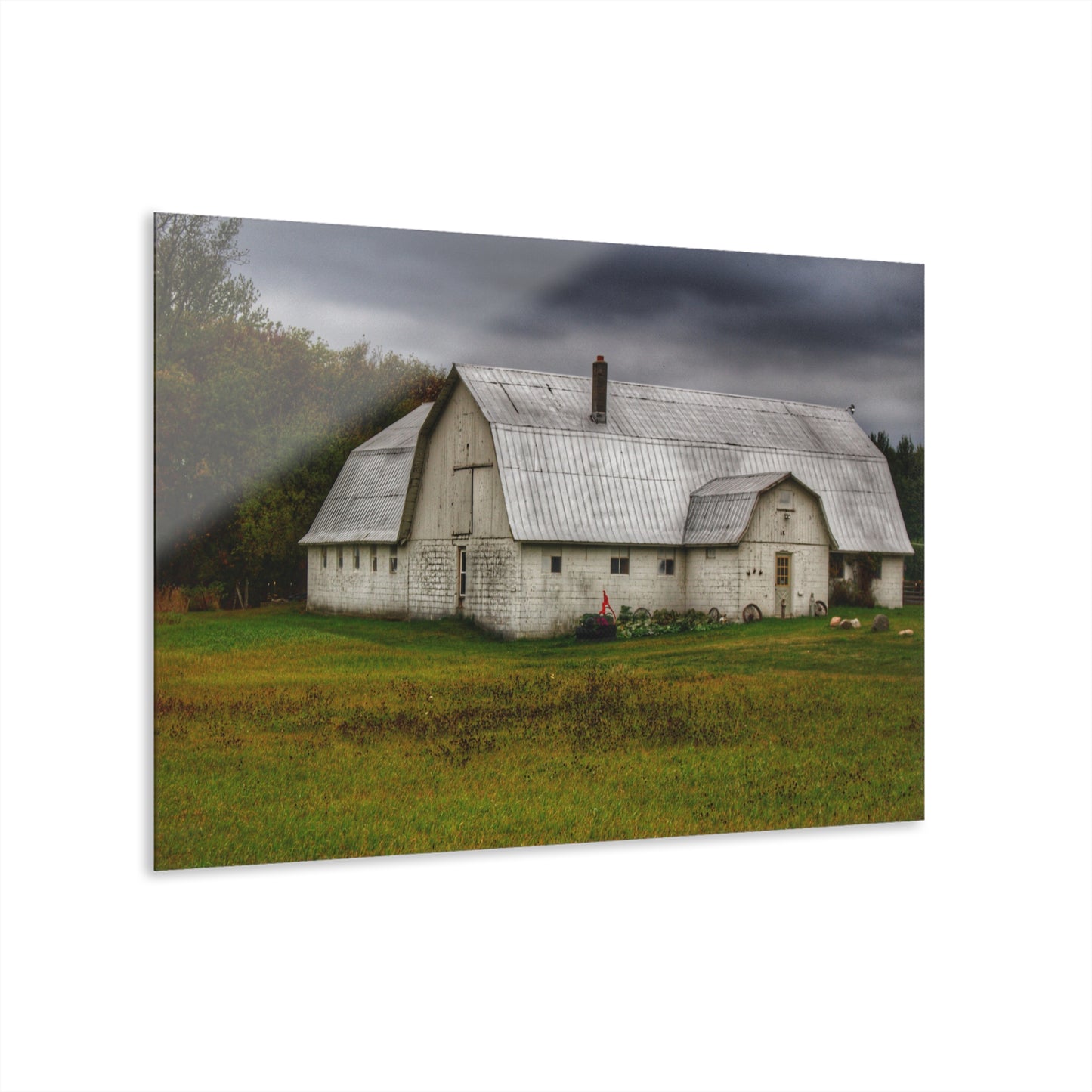 U R There Photography Milliman Road White Rustic Farmhouse Acrylic Wall Print
