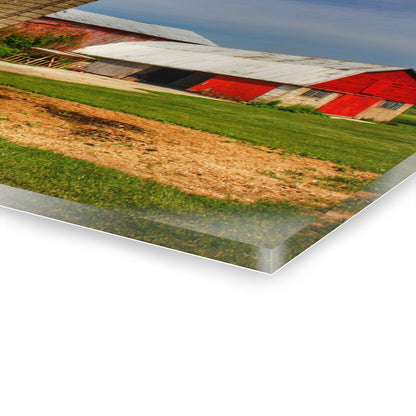 U R There Photography Marlette Red IV Rustic Farmhouse Acrylic Wall Print