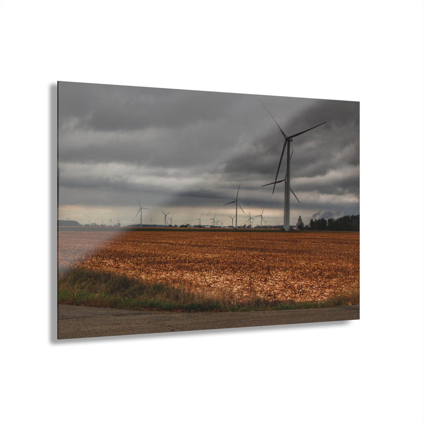 U R There Photography Garner Road Windmills Rustic Farmhouse Acrylic Wall Print