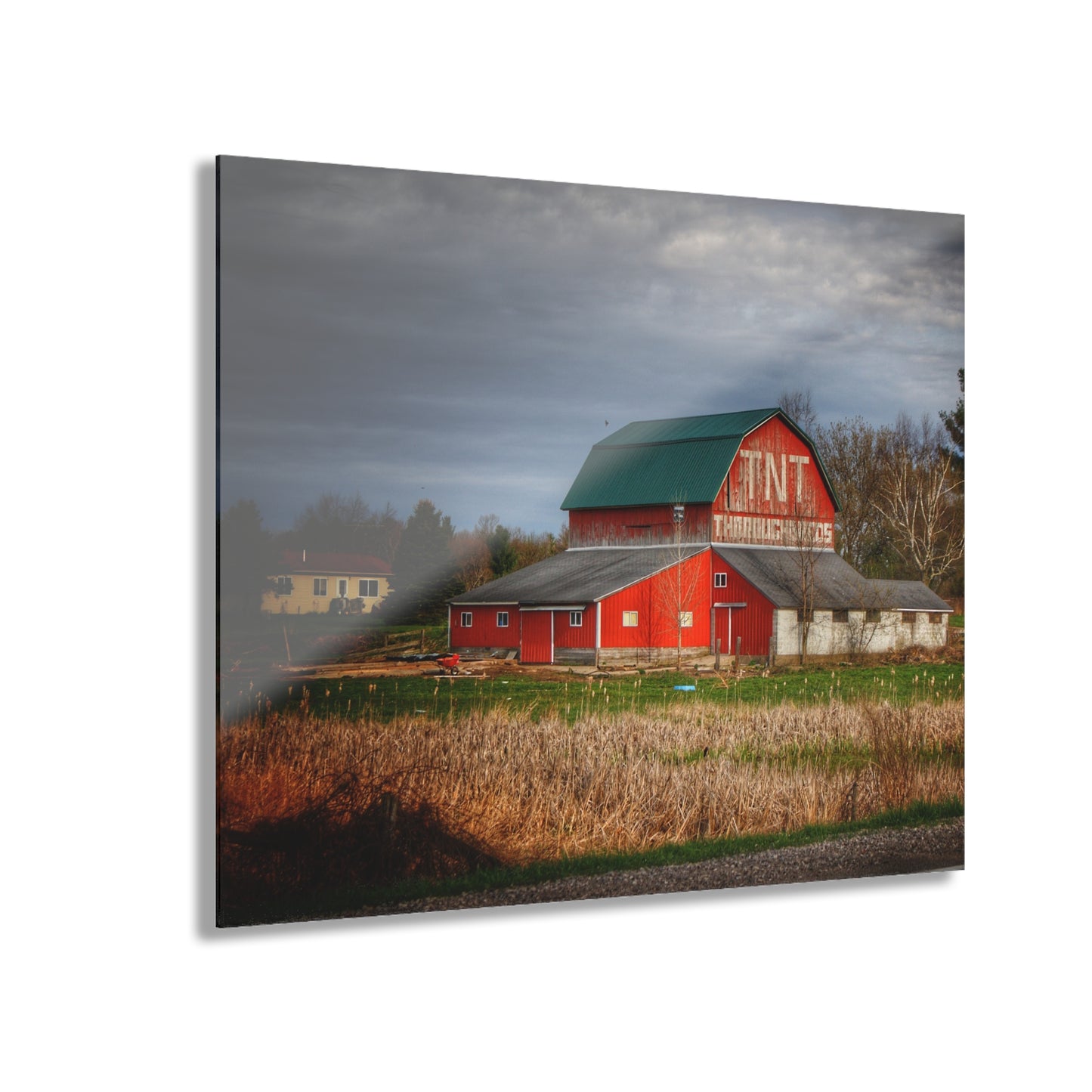 U R There Photography M-24 TnT Red I Rustic Farmhouse Acrylic Wall Print