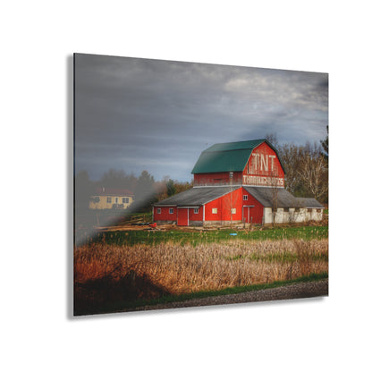 U R There Photography M-24 TnT Red I Rustic Farmhouse Acrylic Wall Print