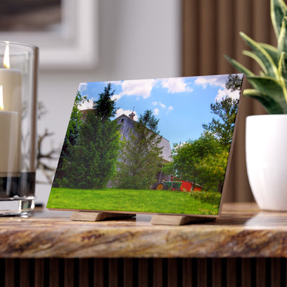 U R There Photography Bordman Road Hidden Grey Rustic Farmhouse Decorative Ceramic Tile