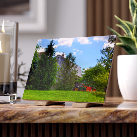 U R There Photography Bordman Road Hidden Grey Rustic Farmhouse Decorative Ceramic Tile