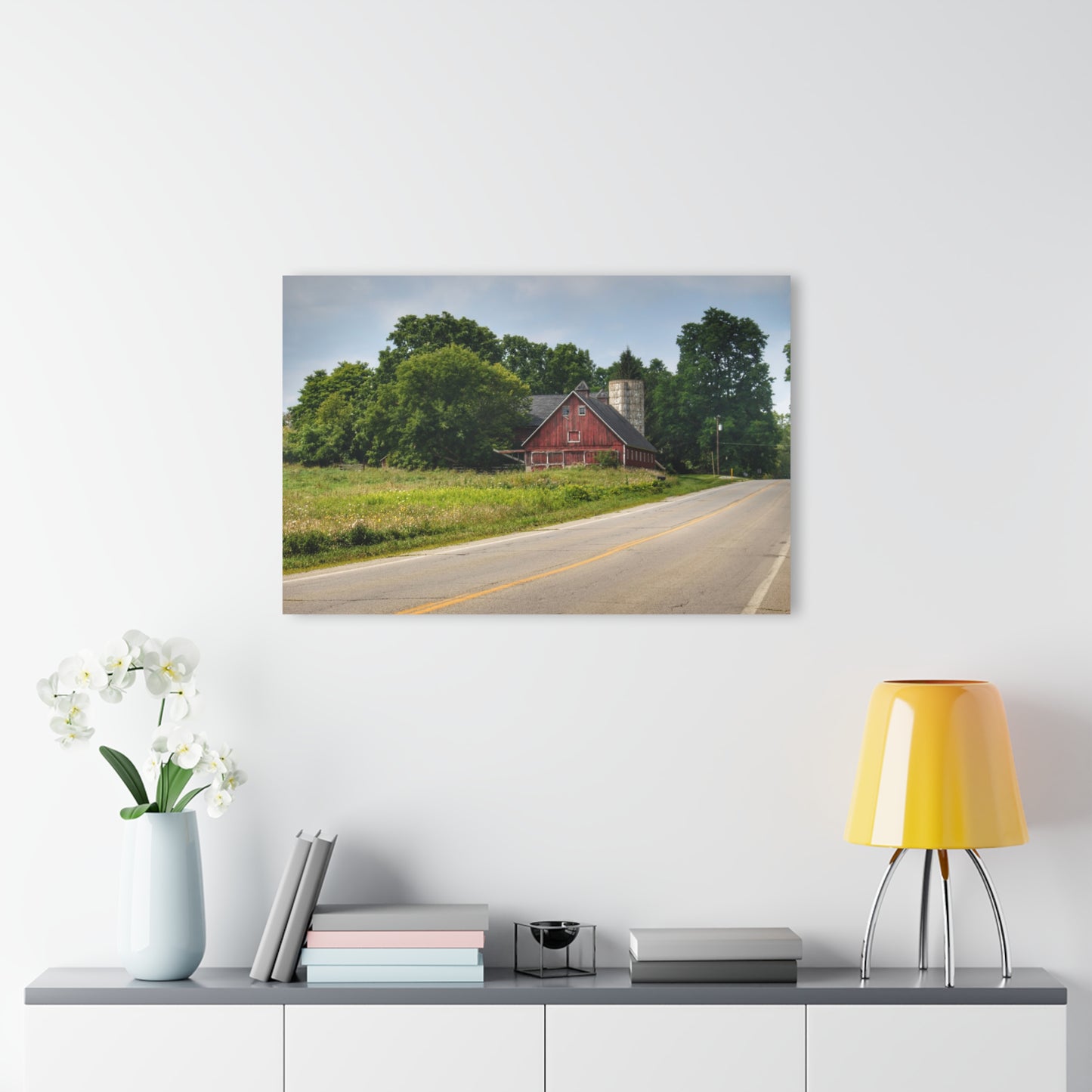 U R There Photography Metamora Red II Rustic Farmhouse Acrylic Wall Print