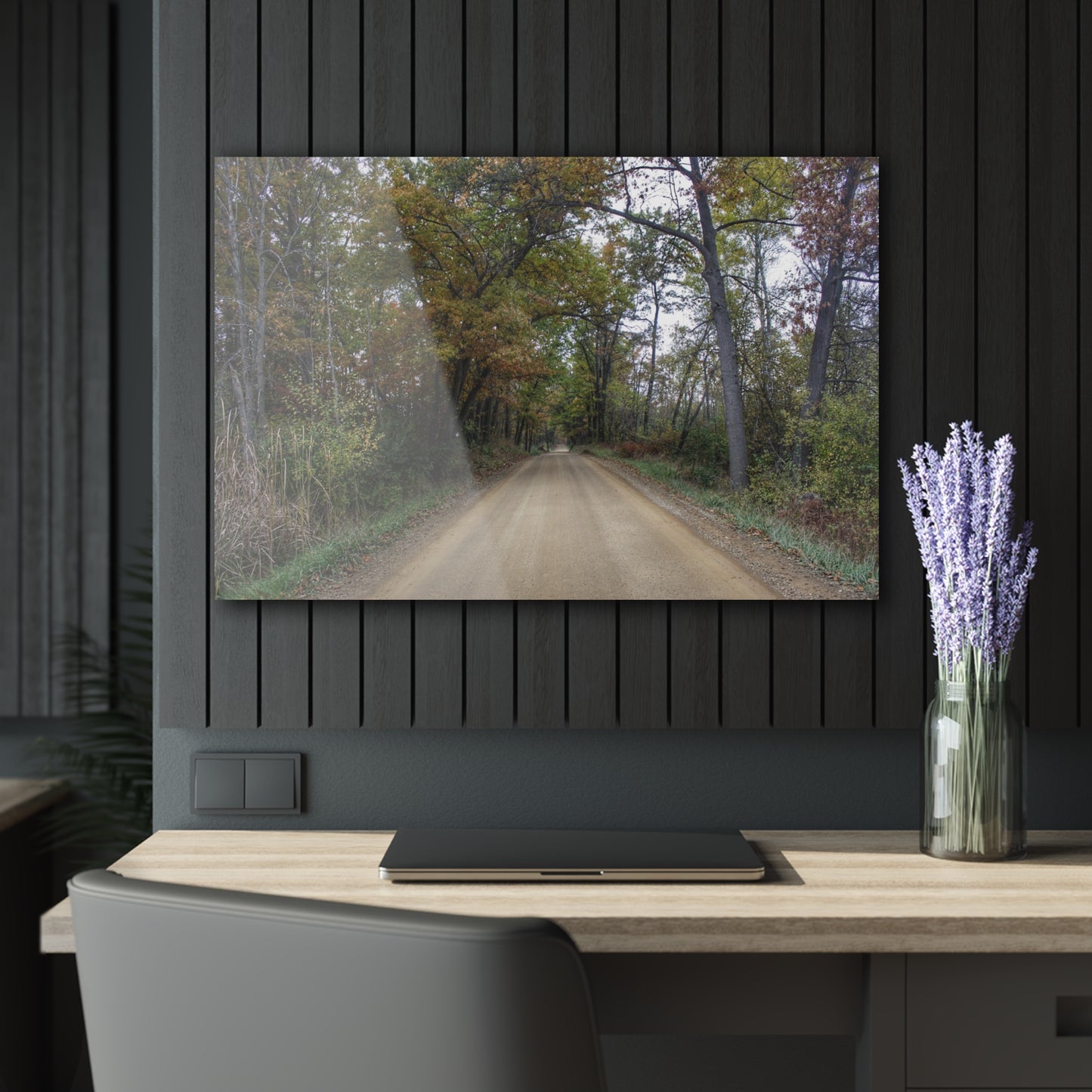 U R There Photography Country Roads in Dryden II Rustic Farmhouse Acrylic Wall Print