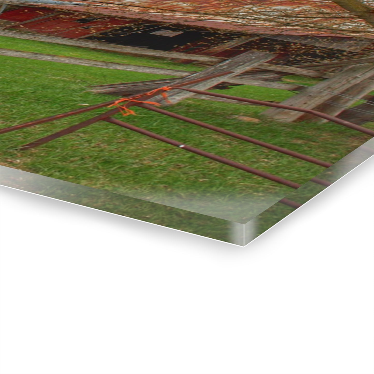 U R There Photography Dodge Road Forgotten Greys Rustic Farmhouse Acrylic Wall Print