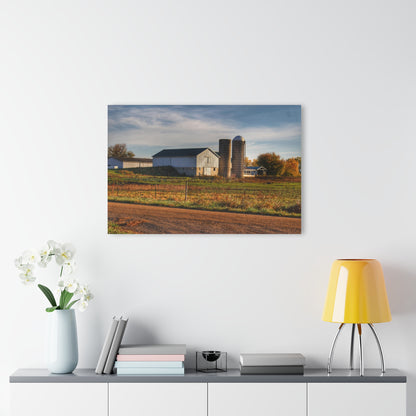 U R There Photography Cade Road White Rustic Farmhouse Acrylic Wall Print