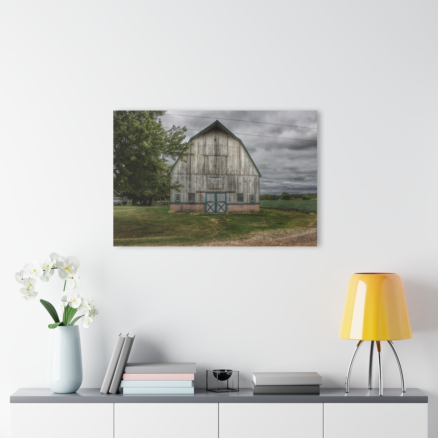 U R There Photography Bristol Road White I Rustic Farmhouse Acrylic Wall Print