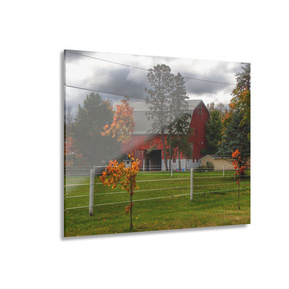 U R There Photography Farnsworth Road Red I Rustic Farmhouse Acrylic Wall Print