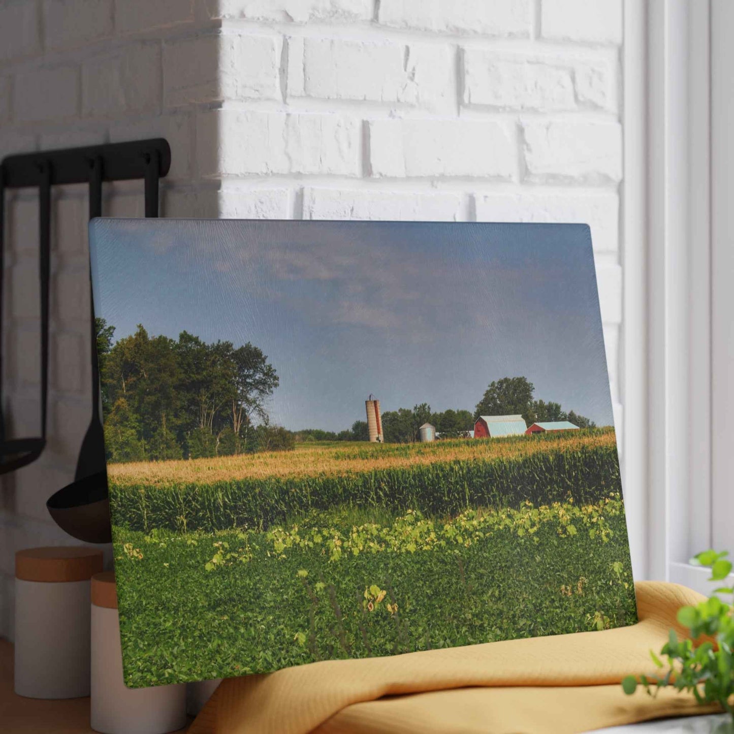 Rustic Farmhouse Cutting Board| Across the Field in Clifford