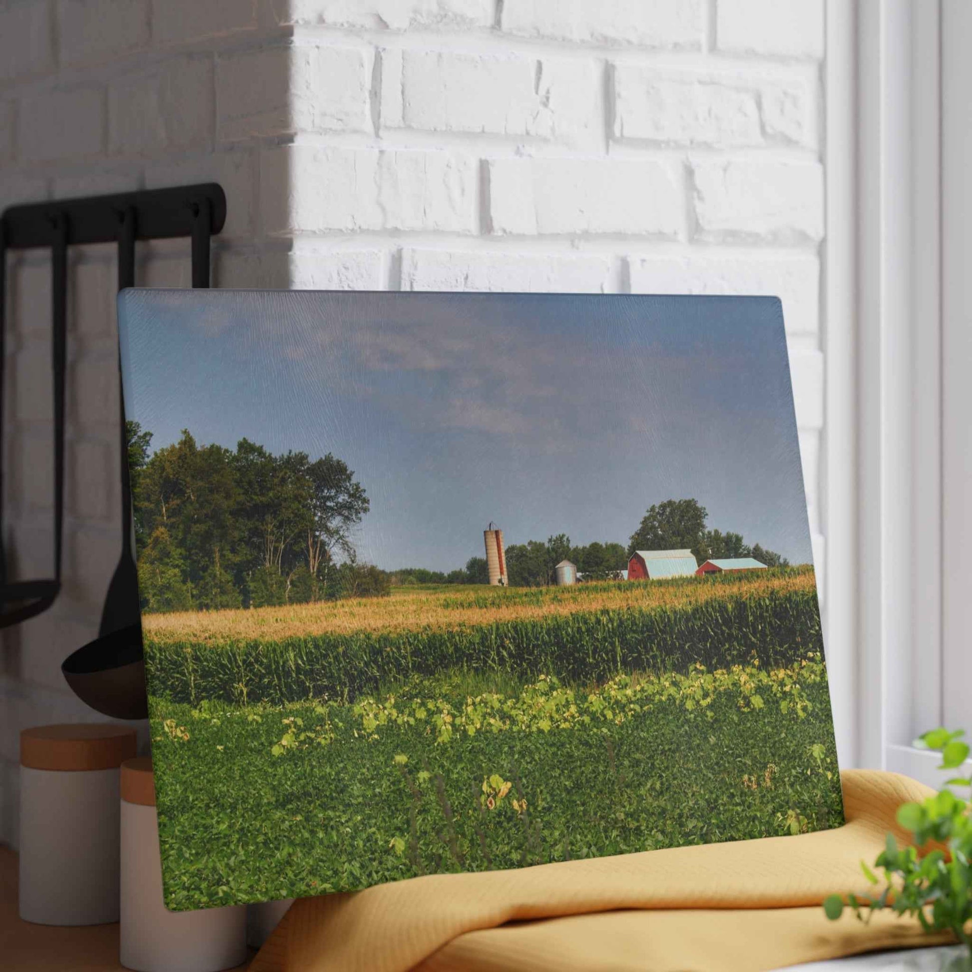 Rustic Farmhouse Cutting Board| Across the Field in Clifford