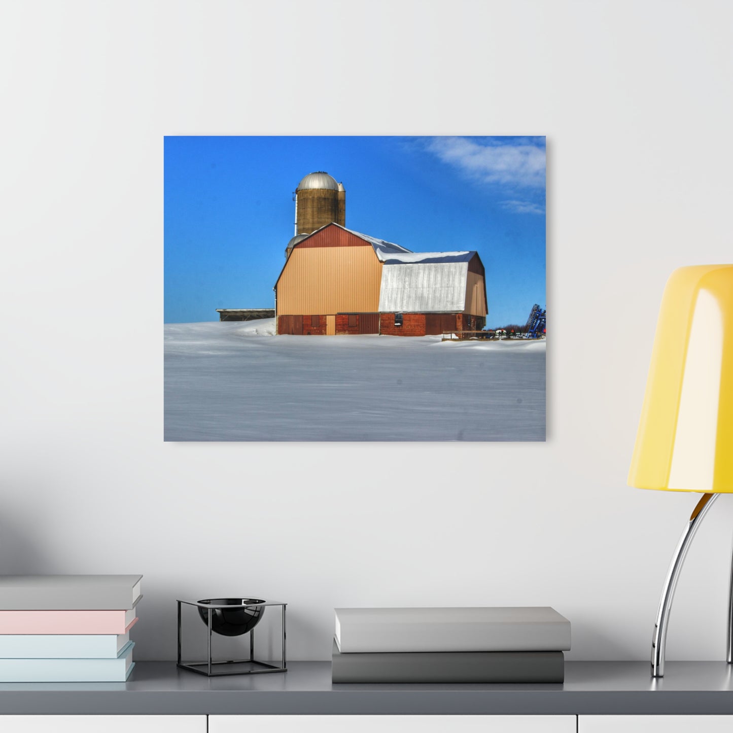 U R There Photography Bay City - Forestville Beige Barn Rustic Farmhouse Acrylic Wall Print