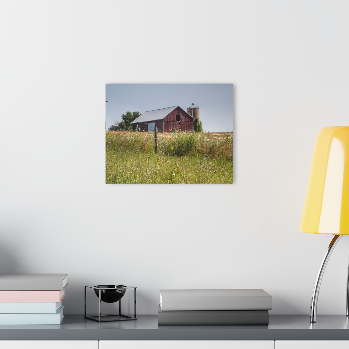 U R There Photography North Lake Pleasant Little Red I Rustic Farmhouse Acrylic Wall Print