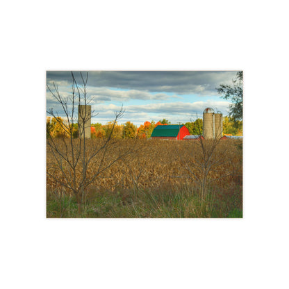 U R There Photography Beyond the Harvest Corn II Rustic Farmhouse Decorative Ceramic Tile