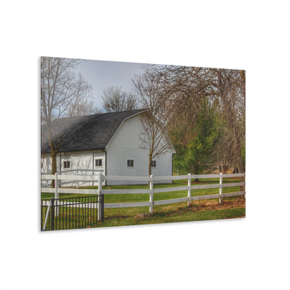 U R There Photography Collins Road White Rustic Farmhouse Acrylic Wall Print