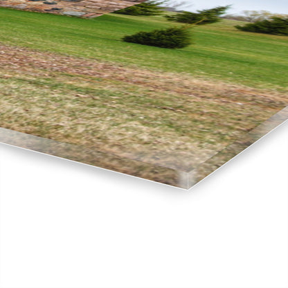 U R There Photography Millington Road Stone Grey Rustic Farmhouse Acrylic Wall Print