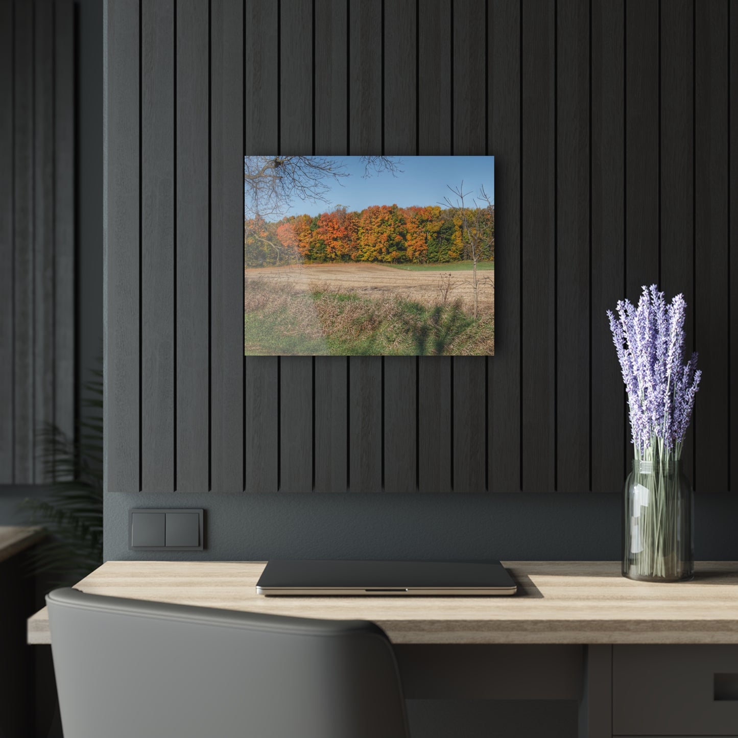 U R There Photography Fall on Piersonville Road Rustic Farmhouse Acrylic Wall Print
