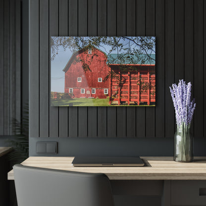 U R There Photography Gardner Road Red I Rustic Farmhouse Acrylic Wall Print
