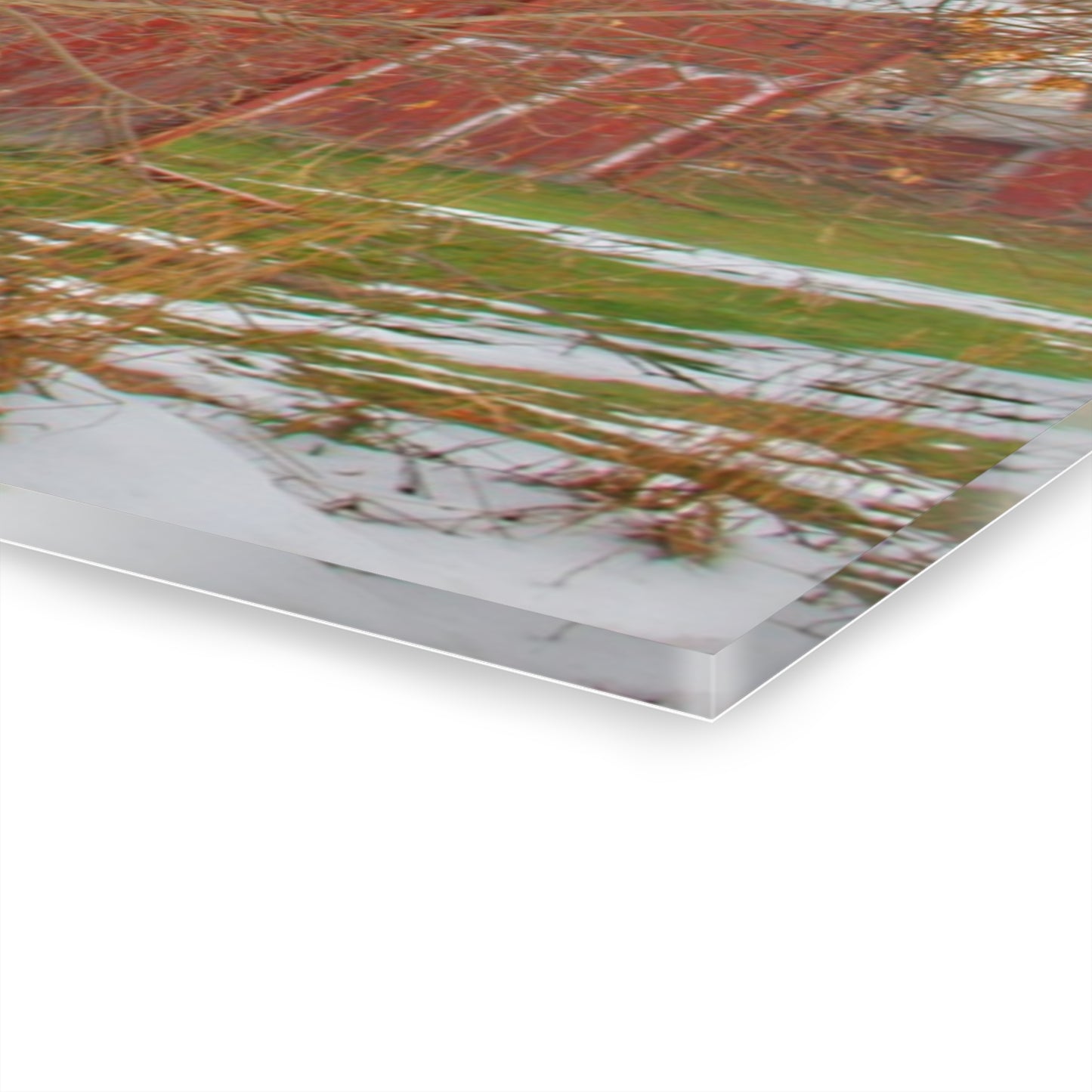 U R There Photography Holmes Road Red I Rustic Farmhouse Acrylic Wall Print