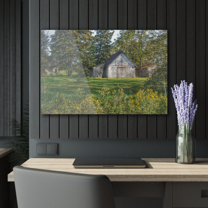 U R There Photography Bowers Road Little White Rustic Farmhouse Acrylic Wall Print