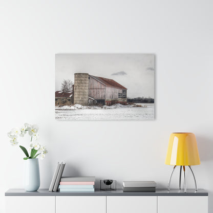 U R There Photography Babcock Road Grey Rustic Farmhouse Acrylic Wall Print
