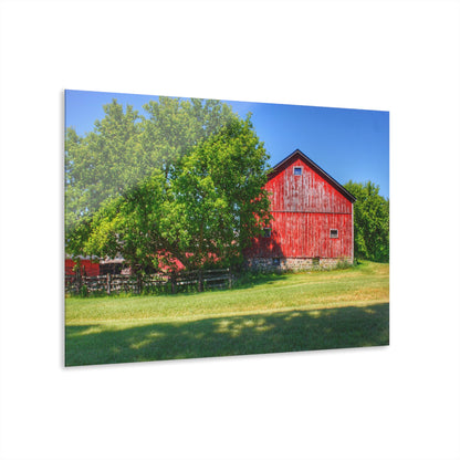 U R There Photography Five Lakes Red IV Rustic Farmhouse Acrylic Wall Print