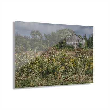 U R There Photography Almont Road Grey Rustic Farmhouse Acrylic Wall Print