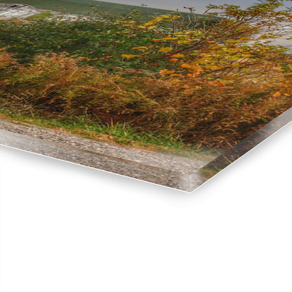 U R There Photography Hill Road White Rustic Farmhouse Acrylic Wall Print