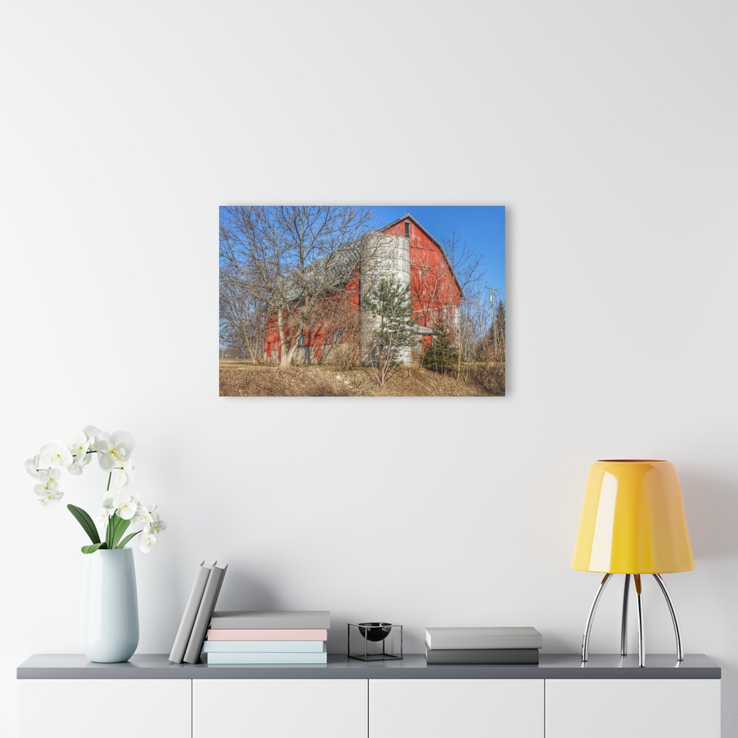 U R There Photography Van Dyke Red I Rustic Farmhouse Acrylic Wall Print