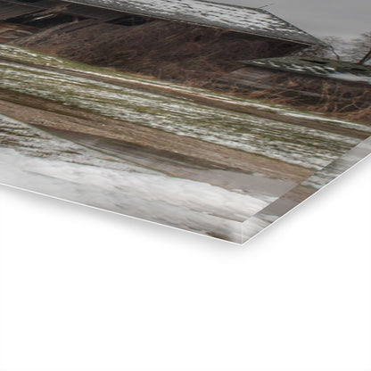 Wilder Road Grey in Spring Rustic Farmhouse Acrylic Wall Print