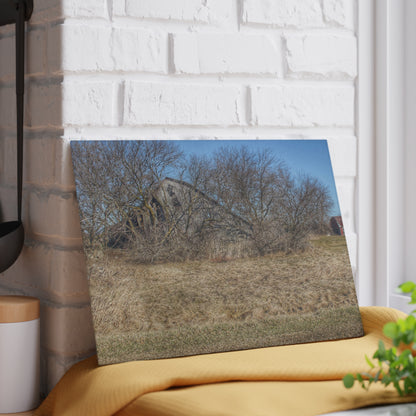 U R There Photography Fargo Road Forgotten Rustic Farmhouse Tempered-Glass Cutting Board