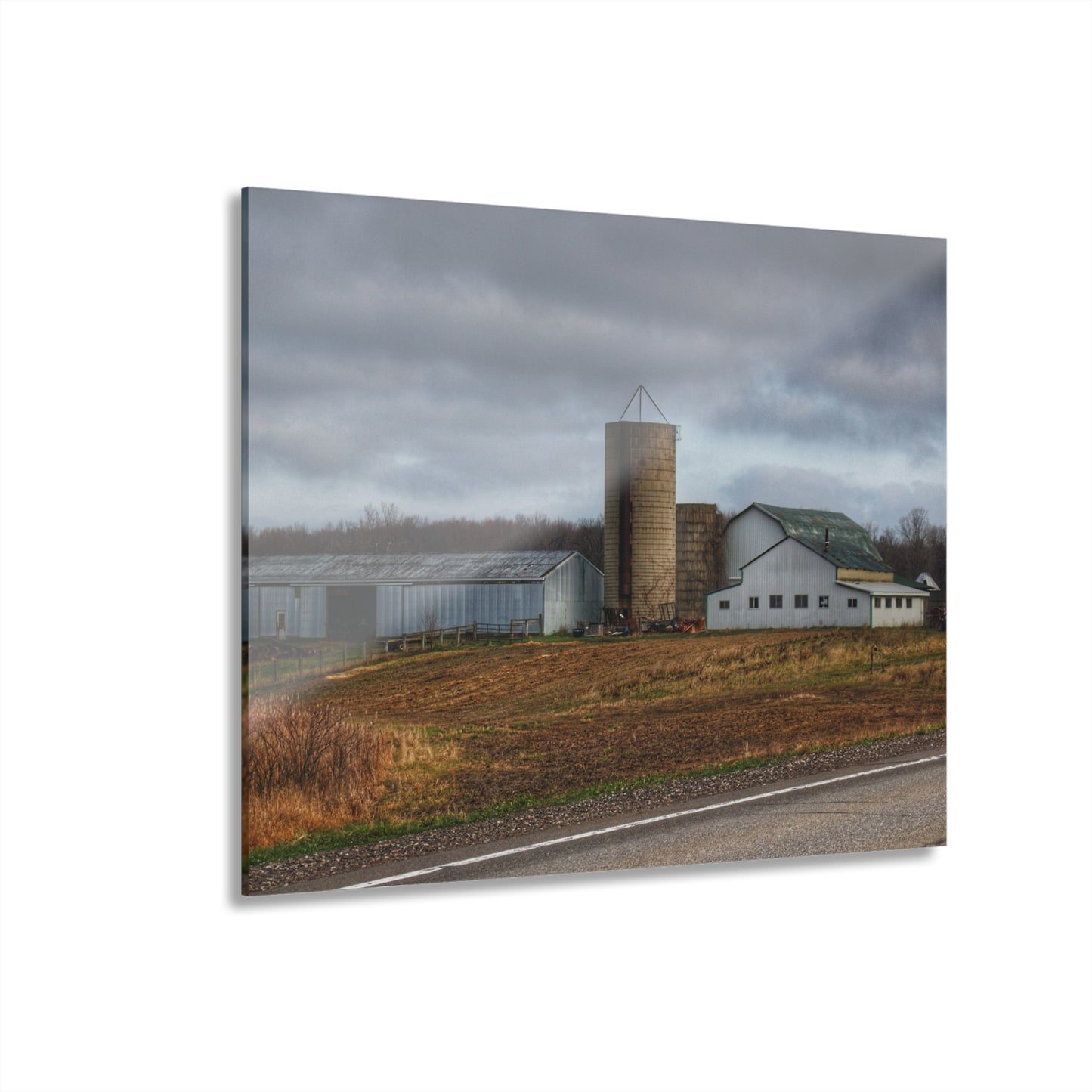U R There Photography M-24 Whites Rustic Farmhouse Acrylic Wall Print