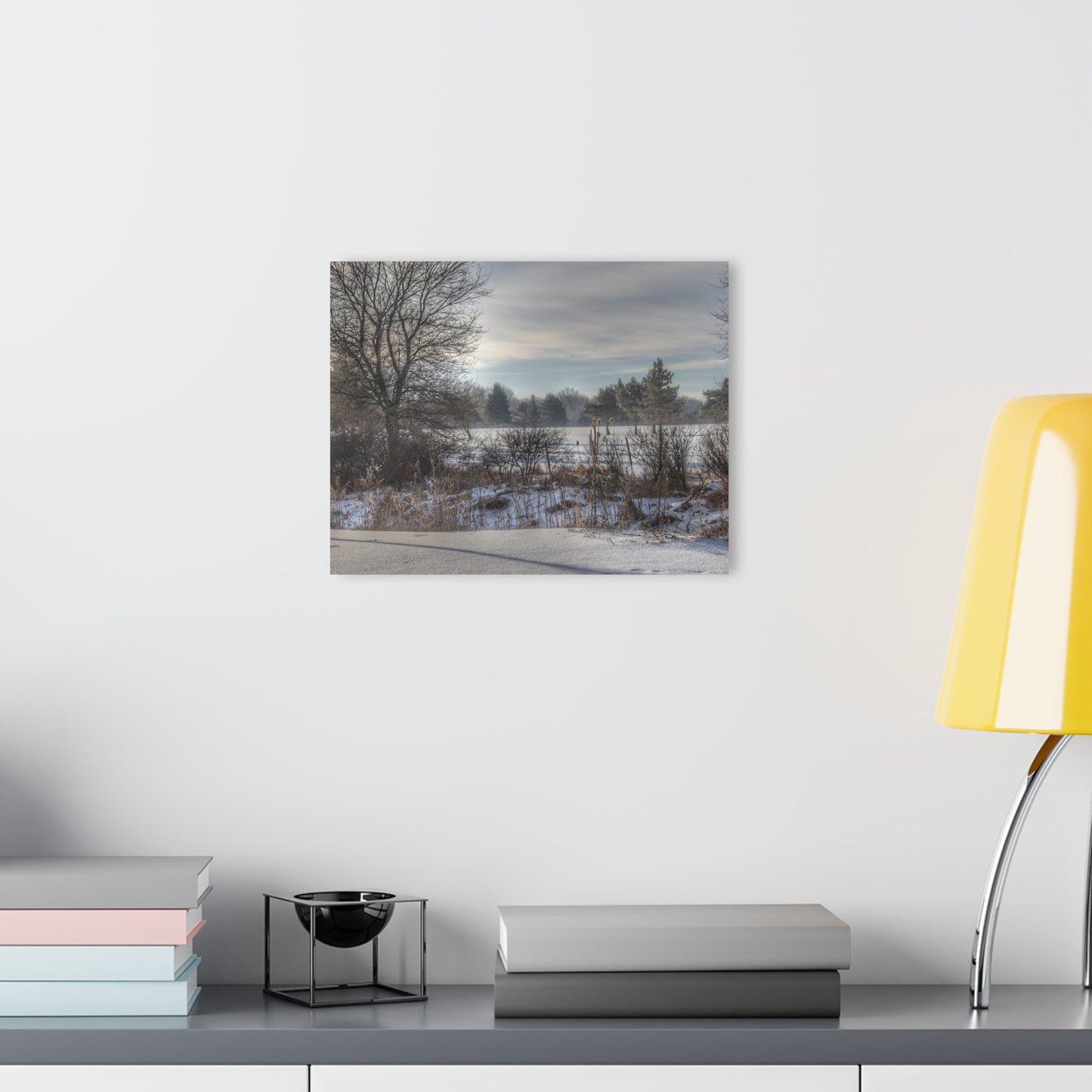 Barn Boutique Modern Farmhouse Acrylic Wall Print| Winter in Mayfield