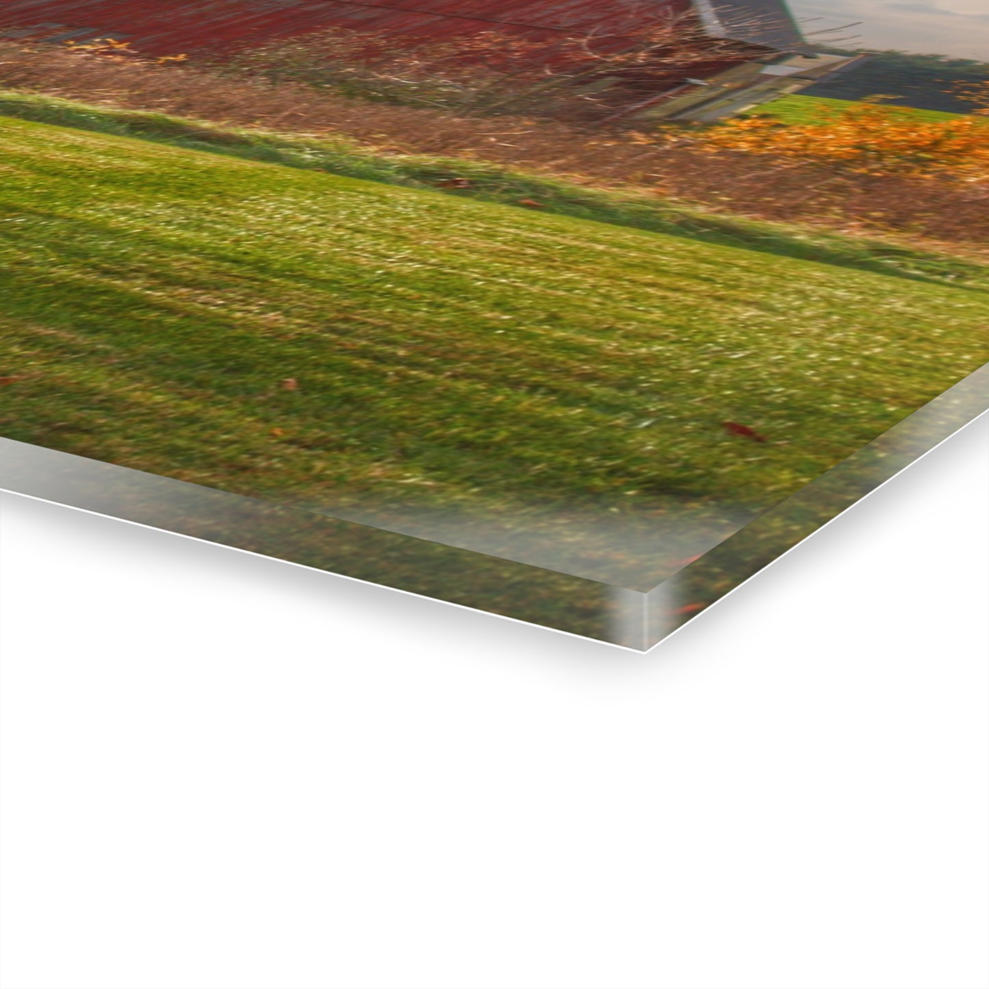 U R There Photography Invitational Drive Red Rustic Farmhouse Acrylic Wall Print