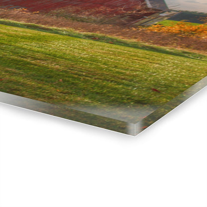 U R There Photography Invitational Drive Red Rustic Farmhouse Acrylic Wall Print