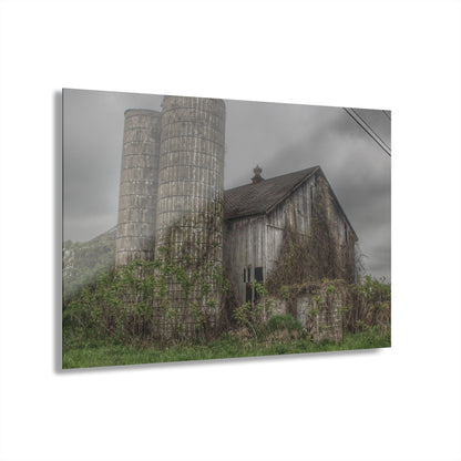 U R There Photography Metamora M-24 Grey I Rustic Farmhouse Acrylic Wall Print