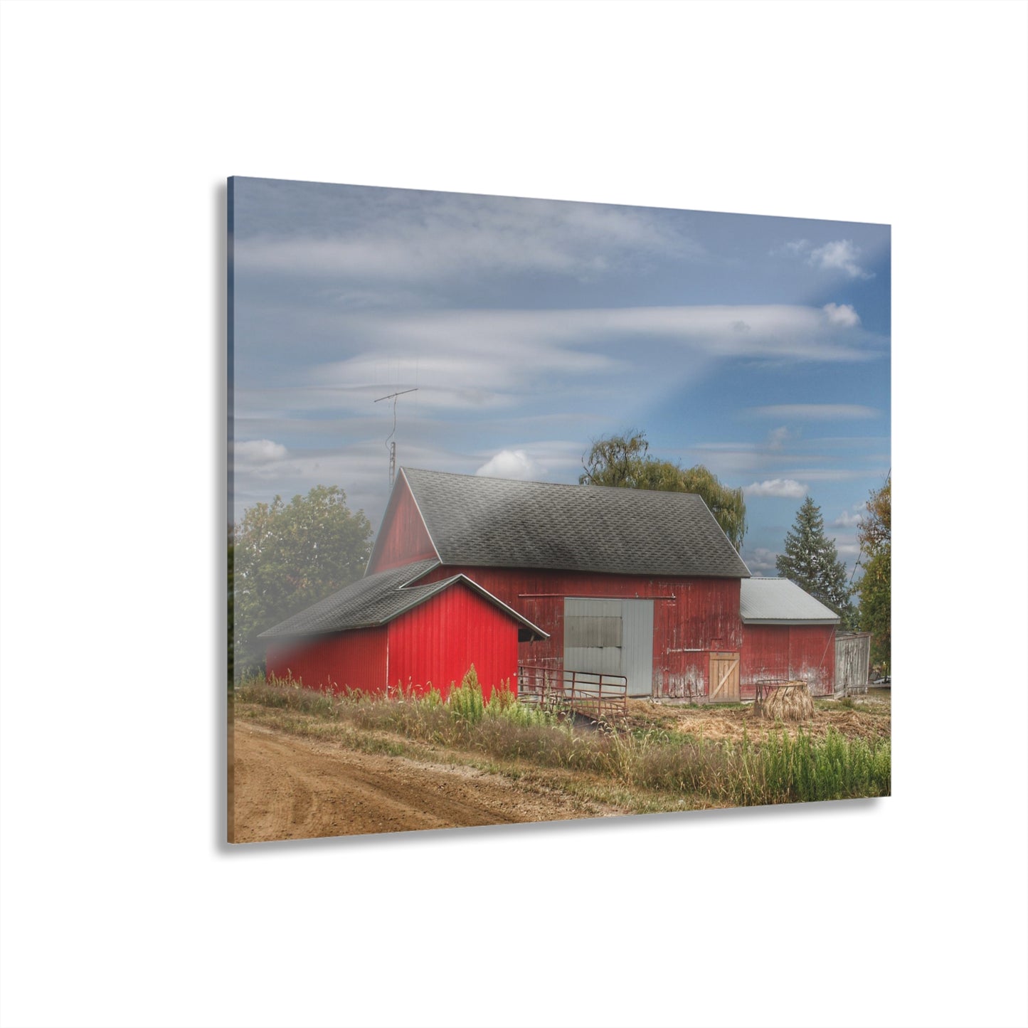 U R There Photography Wheeling Road Horse Barn Rustic Farmhouse Acrylic Wall Print