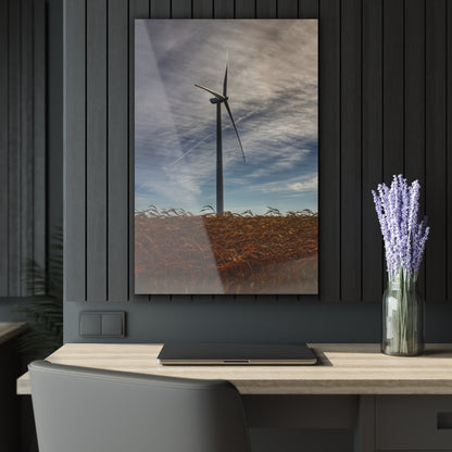 U R There Photography North Gera Road Windmill Rustic Farmhouse Acrylic Wall Print