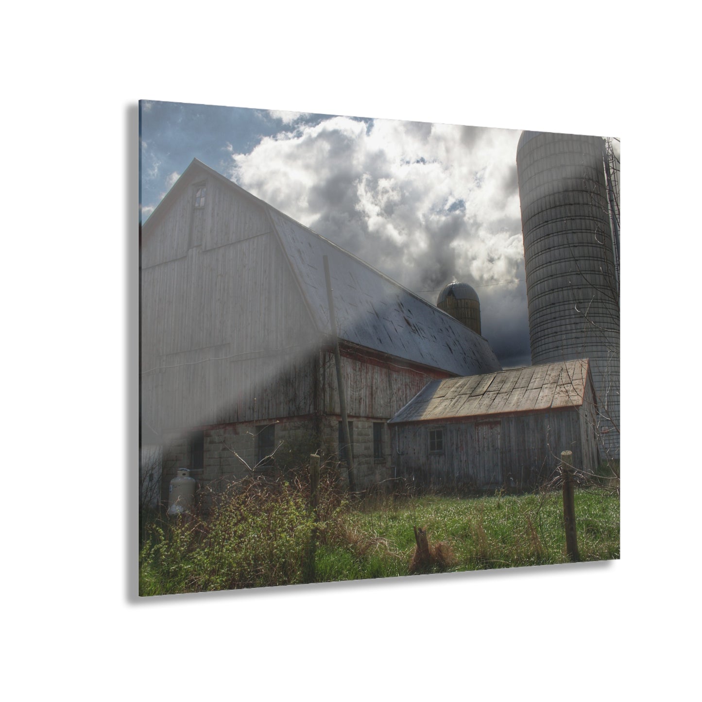 U R There Photography Sandusky Grey II Rustic Farmhouse Acrylic Wall Print