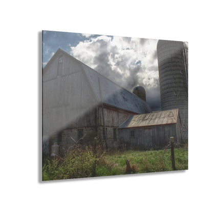 U R There Photography Sandusky Grey II Rustic Farmhouse Acrylic Wall Print
