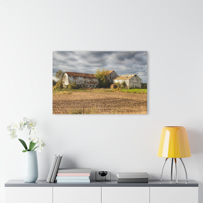 U R There Photography Newark Road Whites Rustic Farmhouse Acrylic Wall Print