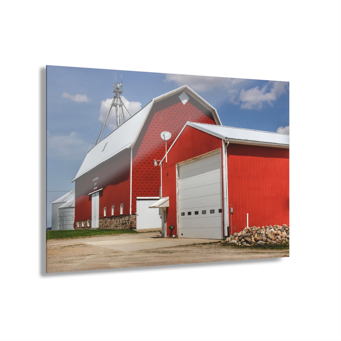 U R There Photography Darbee Red Rustic Farmhouse Acrylic Wall Print