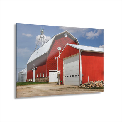 U R There Photography Darbee Red Rustic Farmhouse Acrylic Wall Print