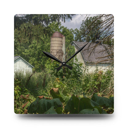 Rustic Farmhouse Wall Clock featuring Clark Road Hidden