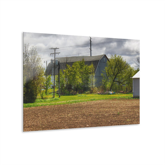 U R There Photography Rescue Road Old Grey Rustic Farmhouse Acrylic Wall Print