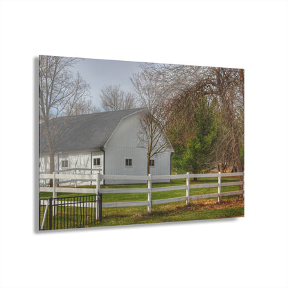 U R There Photography Collins Road White Rustic Farmhouse Acrylic Wall Print